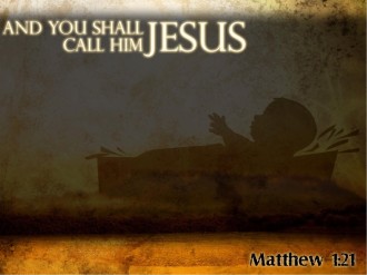 Manger with Baby Jesus and Matthew Verse