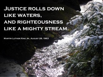 River with Martin Luther King Quote