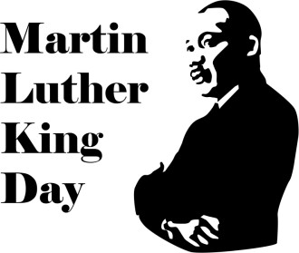 Martin Luther King Day with Silhouette Martin Luther King Day with Silhouette
