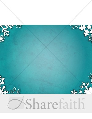 Antique Green with Snowflake Corners