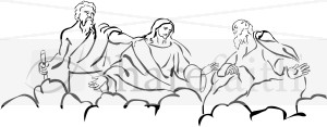Moses and Elijah with Jesus at Transfiguration
