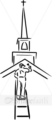 Deacon Tending to the Church