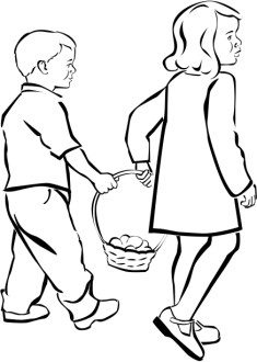 Kids%20Holding%20Easter%20Basket%20in%20Black%20and%20White