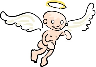 Baby Angel Looking Down
