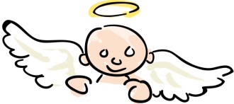 Baby Angel Looking Over Cloud