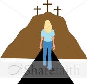 Woman Walking Towards Repentance