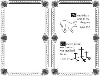 Passover Lamb in Black and White
