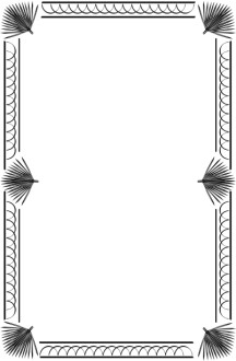 Palm Border in Black and White