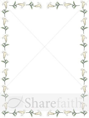 Lilies All in a Row