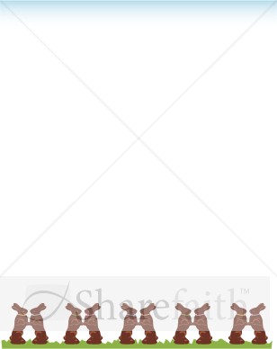 Chocolate Bunny Border