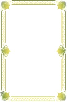 Colored Palm Border