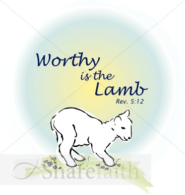 Lamb with Pastel Circle