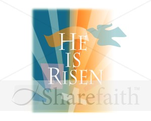 He Is Risen with Cross and Dove