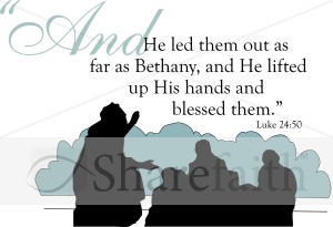 Jesus Blesses in Bethany