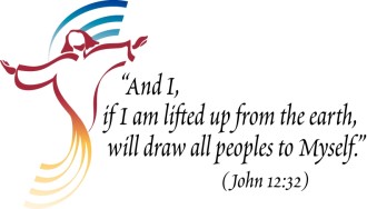 Stylized Jesus and Ascension Verse