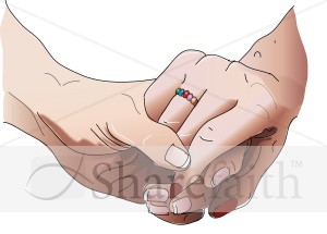 Hands with Mother Ring