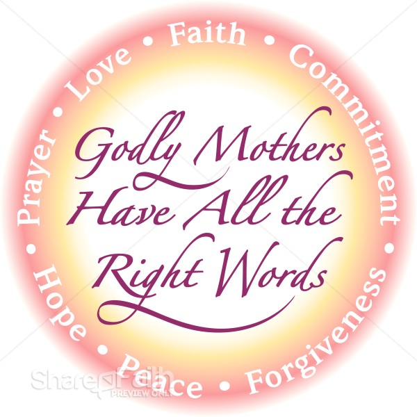 Godly Mothers in pink and Yellow