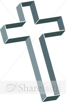 Multilevel Cross in Green and Gray