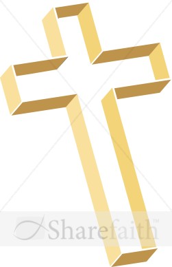 Multilevel Cross with Gold