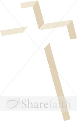 Inlay Cross in Shades of Brown