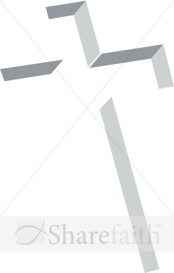 Inlay Cross in Shades of Gray