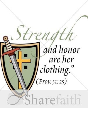 Strength and honor with Proverb