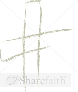 Brushtroke Modern Cross
