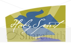 Holy Spirit in Flight with Rays
