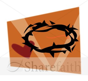Crown of Thorns and Heart