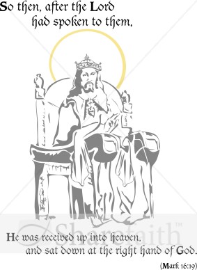 Jesus Seated Next to God