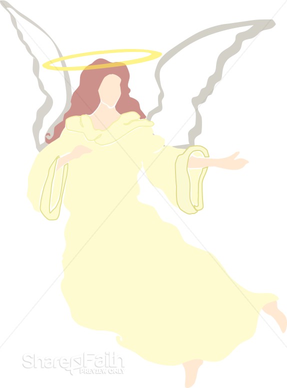 Yellow Angel with Halo