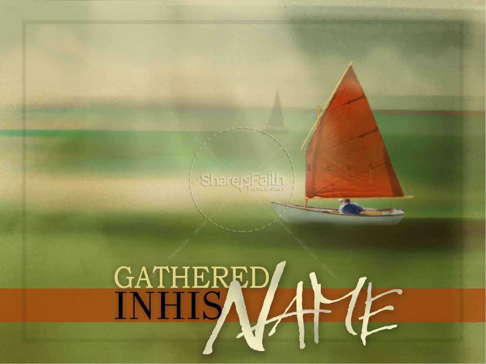 Gathered and Sailboat | slide 1
