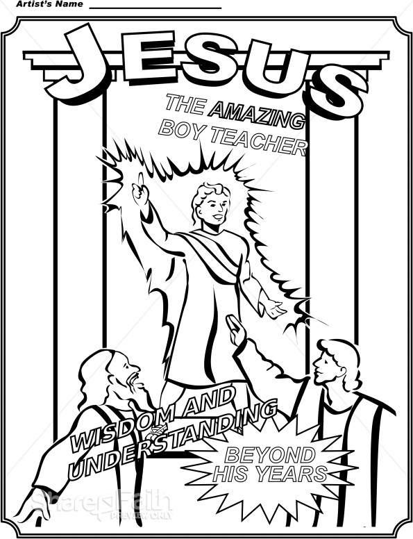 Boy Jesus Coloring Page