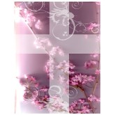 Pink Blossoms and Cross