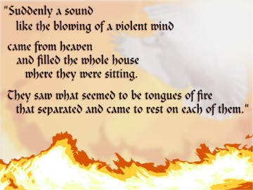Pentecost with Dove and Fire
