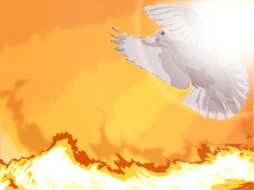 Pentecost with Dove and Fire