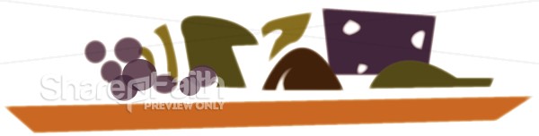 Abstract Food Plate