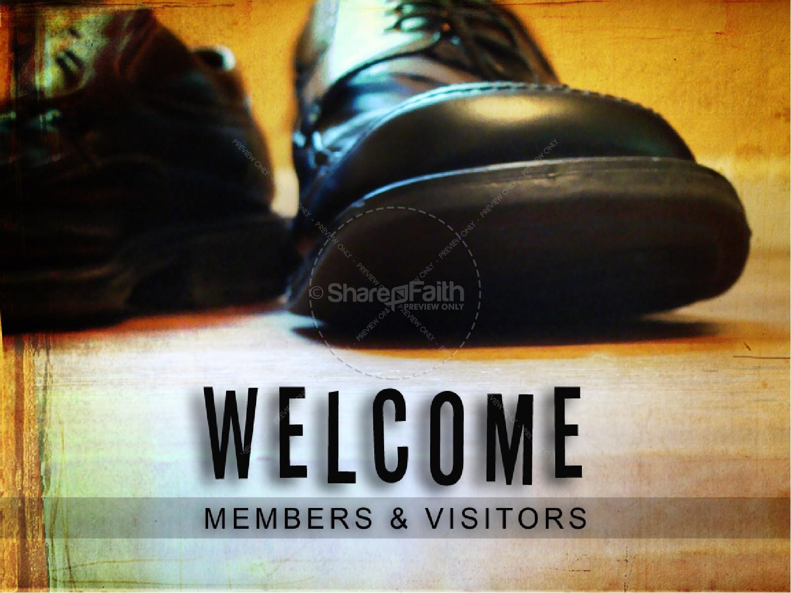 Welcome with Dress Shoes | slide 1
