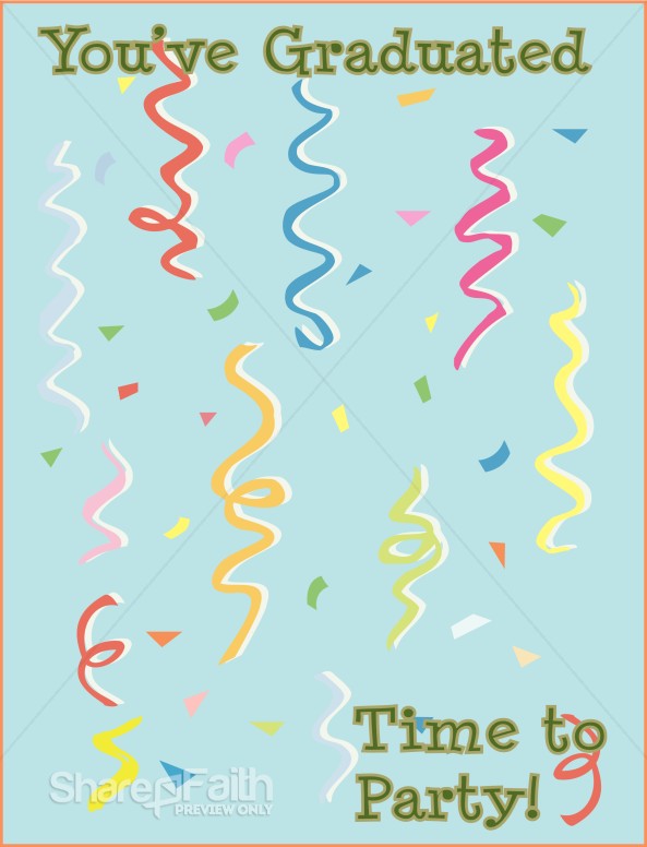 Graduation Party with Streamers