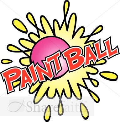 Paintball in Red with Bright Colors