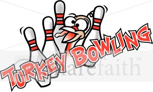 Turkey Blowing in Red and Black