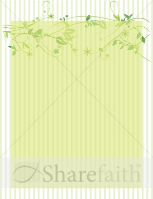Green Stripes and Vines