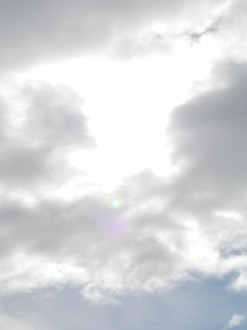 Clouds and Sun Spot