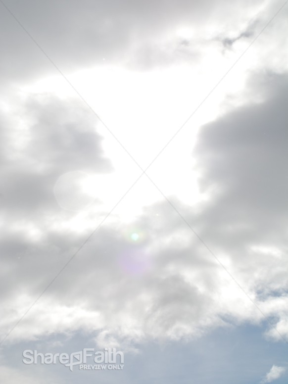 Clouds and Sun Spot