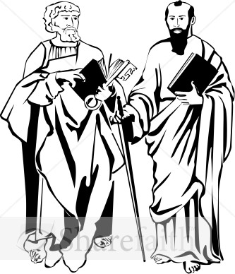 St. Peter and St. Paul in Black and White