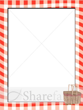 Red Checkers and Picnic Basket