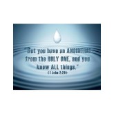 Water and the Anointing Background