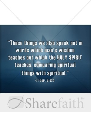 Holy Spirit with Water