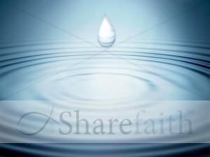 Drop of Water Religious Photo