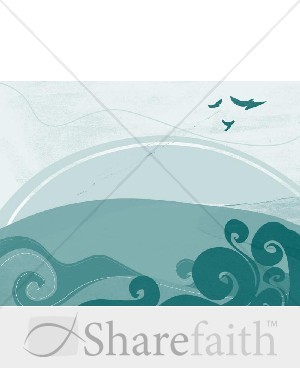 Landscape Graphic Background in Green